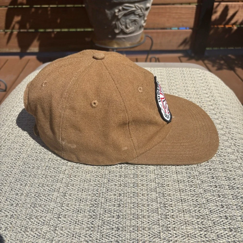 Independent Truck Company Hat Mens OSFM Brown Good Canvas Snapback Logo Patch